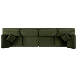 Lutyens Moss Green Velvet Modular Sofa, 4-Piece 12 Lutyens Moss Green Velvet Modular Sofa, 4-Piece -Daals Store SCSF 054 MOSS VEL 4P WB5