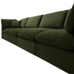 Lutyens Moss Green Velvet Modular Sofa, 4-Piece 13 Lutyens Moss Green Velvet Modular Sofa, 4-Piece -Daals Store SCSF 054 MOSS VEL 4P detail1