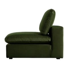 Lutyens Moss Green Velvet Modular Sofa, Armless Seat 12 Lutyens Moss Green Velvet Modular Sofa, Armless Seat -Daals Store SCSF 054 MOSS VEL B WB5