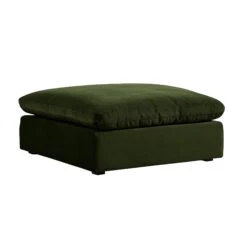 Lutyens Moss Green Velvet Modular Sofa, Stool 7 Lutyens Moss Green Velvet Modular Sofa, Stool -Daals Store SCSF 054 MOSS VEL C WB2