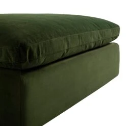 Lutyens Moss Green Velvet Modular Sofa, Stool 11 Lutyens Moss Green Velvet Modular Sofa, Stool -Daals Store SCSF 054 MOSS VEL C detail1