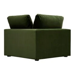 Lutyens Moss Green Velvet Modular Sofa, Corner Unit -Daals Store SCSF 054 MOSS VEL D WB3