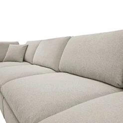 Lutyens Oatmeal Weave Fabric Modular Sofa, 4-Piece -Daals Store SCSF 054 OAT WOV 4P detail2