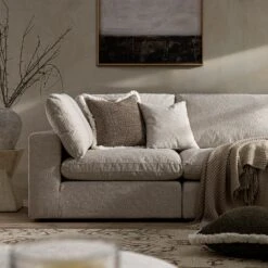 Lutyens Oatmeal Weave Fabric Blend Modular Sofa, 5-Piece Corner Set 15 Lutyens Oatmeal Weave Fabric Blend Modular Sofa, 5-Piece Corner Set -Daals Store SCSF 054 OAT WOV 5PCORNER scene4