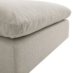 Lutyens Oatmeal Weave Fabric Modular Sofa, Armless Seat 15 Lutyens Oatmeal Weave Fabric Modular Sofa, Armless Seat -Daals Store SCSF 054 OAT WOV B detail1