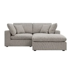 Lutyens Taupe Boucle Modular Sofa, 2-Piece Chaise -Daals Store SCSF 054 TAU BOU 2PCHAISE WB1