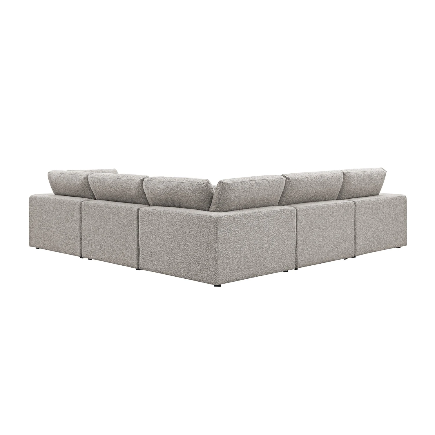 Lutyens Taupe Boucle Modular Sofa, 5-Piece Corner Set 6 Lutyens Taupe Boucle Modular Sofa, 5-Piece Corner Set - Image 6