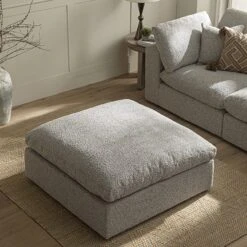 Lutyens Taupe Boucle Modular Sofa, Stool 12 Lutyens Taupe Boucle Modular Sofa, Stool -Daals Store SCSF 054 TAU BOU C scene2