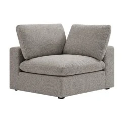 Lutyens Taupe Boucle Modular Sofa, Corner Unit