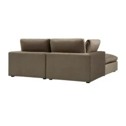 Lutyens Taupe Velvet Modular Sofa, 2-Piece Chaise -Daals Store SCSF 054 TAUPE VEL 2PCHAISE WB6