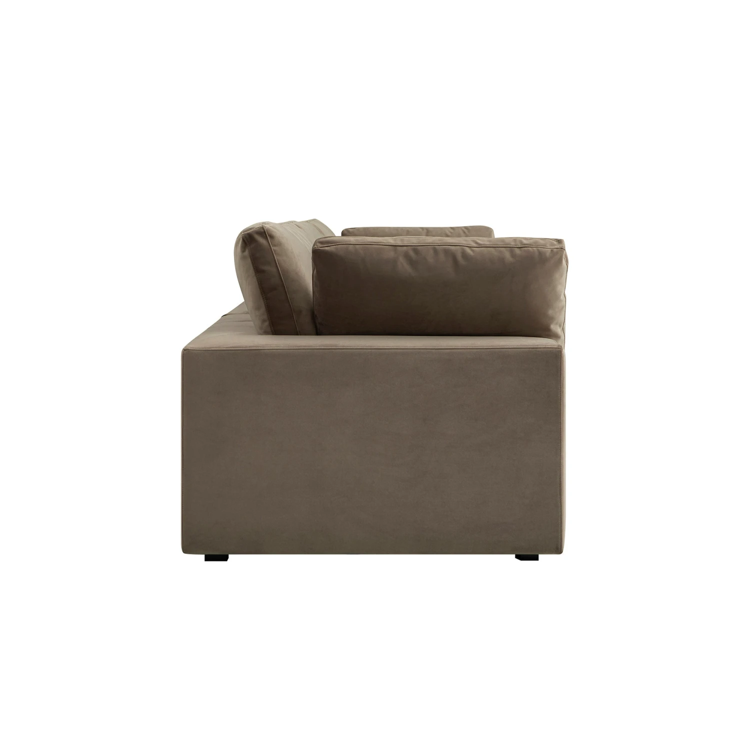 Lutyens Taupe Velvet Modular Sofa, 3-Piece 11 Lutyens Taupe Velvet Modular Sofa, 3-Piece - Image 11