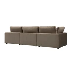 Lutyens Taupe Velvet Modular Sofa, 3-Piece 27 Lutyens Taupe Velvet Modular Sofa, 3-Piece -Daals Store SCSF 054 TAUPE VEL 3P WB6