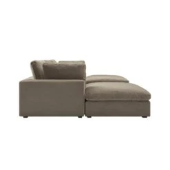 Lutyens Taupe Velvet Modular Sofa, 5-Piece U-Shape Set 11 Lutyens Taupe Velvet Modular Sofa, 5-Piece U-Shape Set -Daals Store SCSF 054 TAUPE VEL 5PUSHAPE WB5
