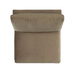 Lutyens Taupe Velvet Modular Sofa, Armless Seat -Daals Store SCSF 054 TAUPE VEL B WB6