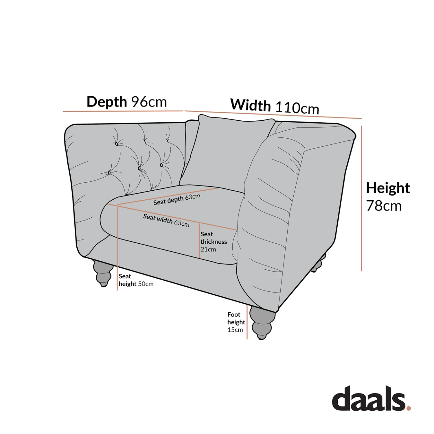 Ashby Chesterfield Armchair, Aegean Blue Velvet 10 Ashby Chesterfield Armchair, Aegean Blue Velvet - Image 10