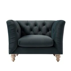 Ashby Chesterfield Armchair, Aegean Blue Velvet 27 Ashby Chesterfield Armchair, Aegean Blue Velvet -Daals Store SCSF 055 AEGEAN VEL 1ST WB3