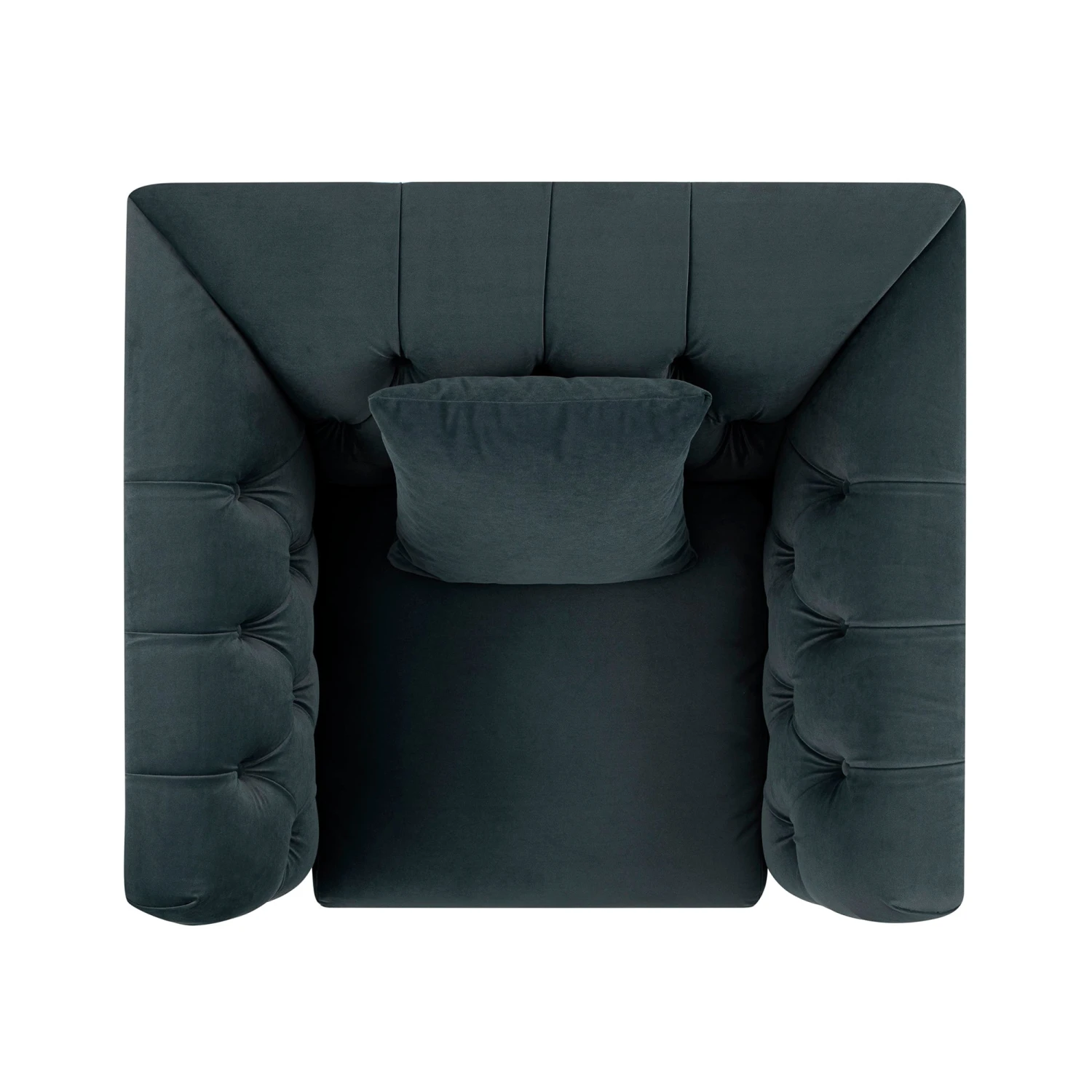 Ashby Chesterfield Armchair, Aegean Blue Velvet 13 Ashby Chesterfield Armchair, Aegean Blue Velvet - Image 13