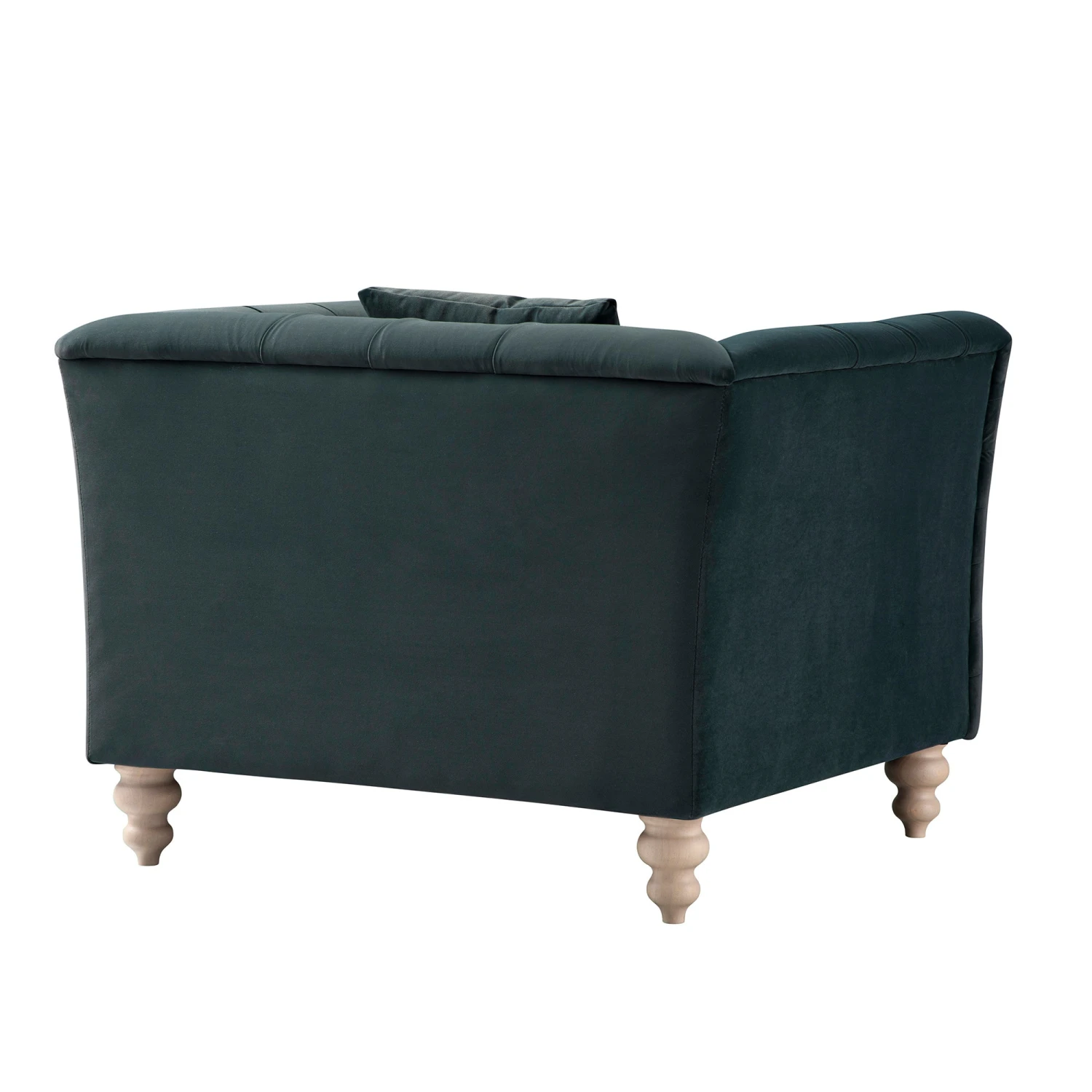 Ashby Chesterfield Armchair, Aegean Blue Velvet 15 Ashby Chesterfield Armchair, Aegean Blue Velvet - Image 15