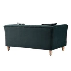 Ashby Chesterfield 2-Seater Sofa, Aegean Blue Velvet 27 Ashby Chesterfield 2-Seater Sofa, Aegean Blue Velvet -Daals Store SCSF 055 AEGEAN VEL 2ST WB7