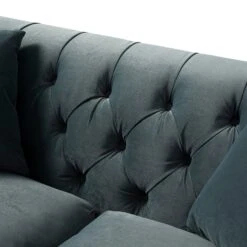 Ashby Chesterfield 2-Seater Sofa, Aegean Blue Velvet 29 Ashby Chesterfield 2-Seater Sofa, Aegean Blue Velvet -Daals Store SCSF 055 AEGEAN VEL 2ST detail2