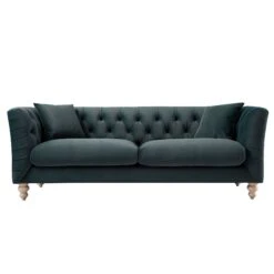 Ashby Chesterfield Large 3-Seater Sofa, Aegean Blue Velvet 26 Ashby Chesterfield Large 3-Seater Sofa, Aegean Blue Velvet -Daals Store SCSF 055 AEGEAN VEL 3ST WB1
