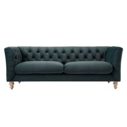 Ashby Chesterfield Large 3-Seater Sofa, Aegean Blue Velvet 29 Ashby Chesterfield Large 3-Seater Sofa, Aegean Blue Velvet -Daals Store SCSF 055 AEGEAN VEL 3ST WB3