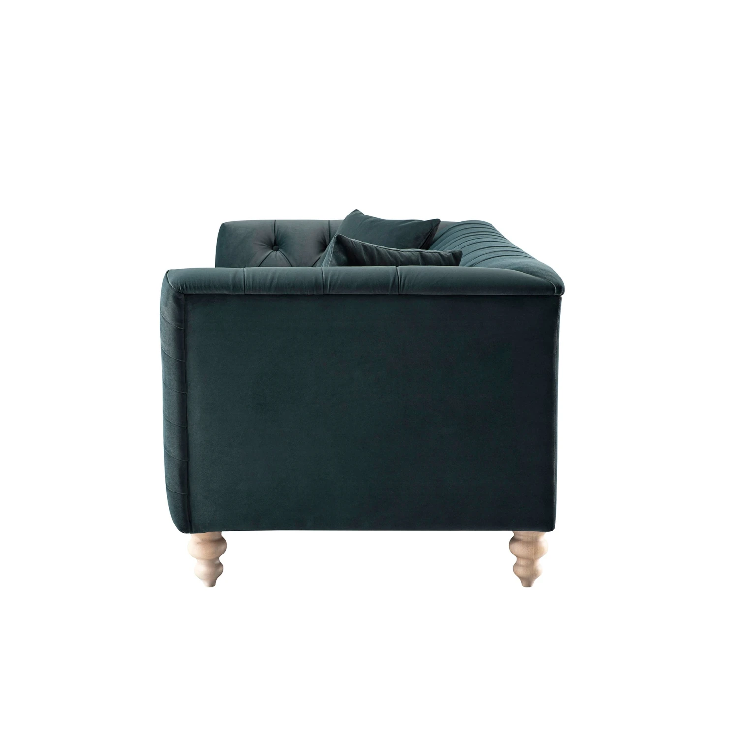 Ashby Chesterfield Large 3-Seater Sofa, Aegean Blue Velvet 13 Ashby Chesterfield Large 3-Seater Sofa, Aegean Blue Velvet - Image 13