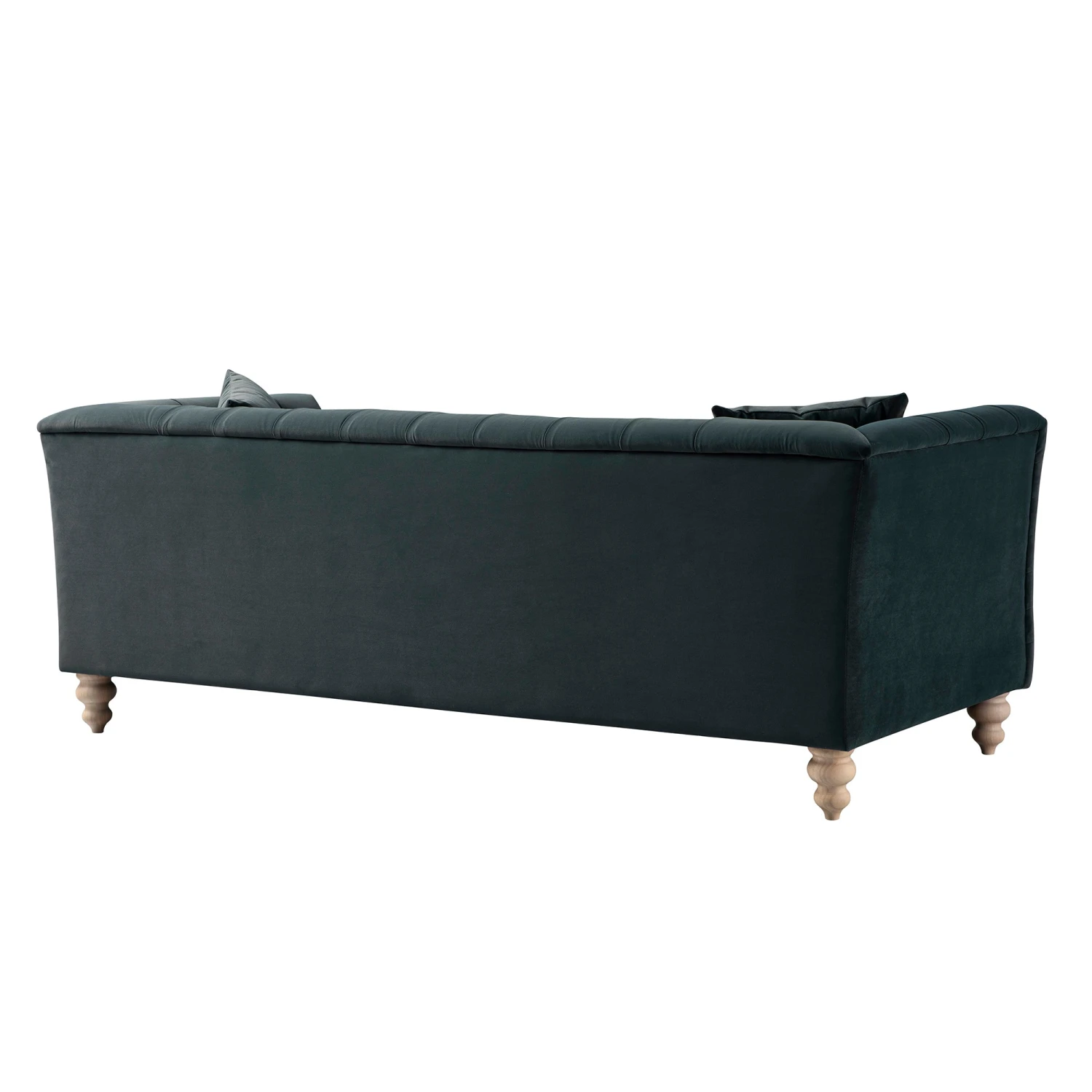 Ashby Chesterfield Large 3-Seater Sofa, Aegean Blue Velvet 14 Ashby Chesterfield Large 3-Seater Sofa, Aegean Blue Velvet - Image 14