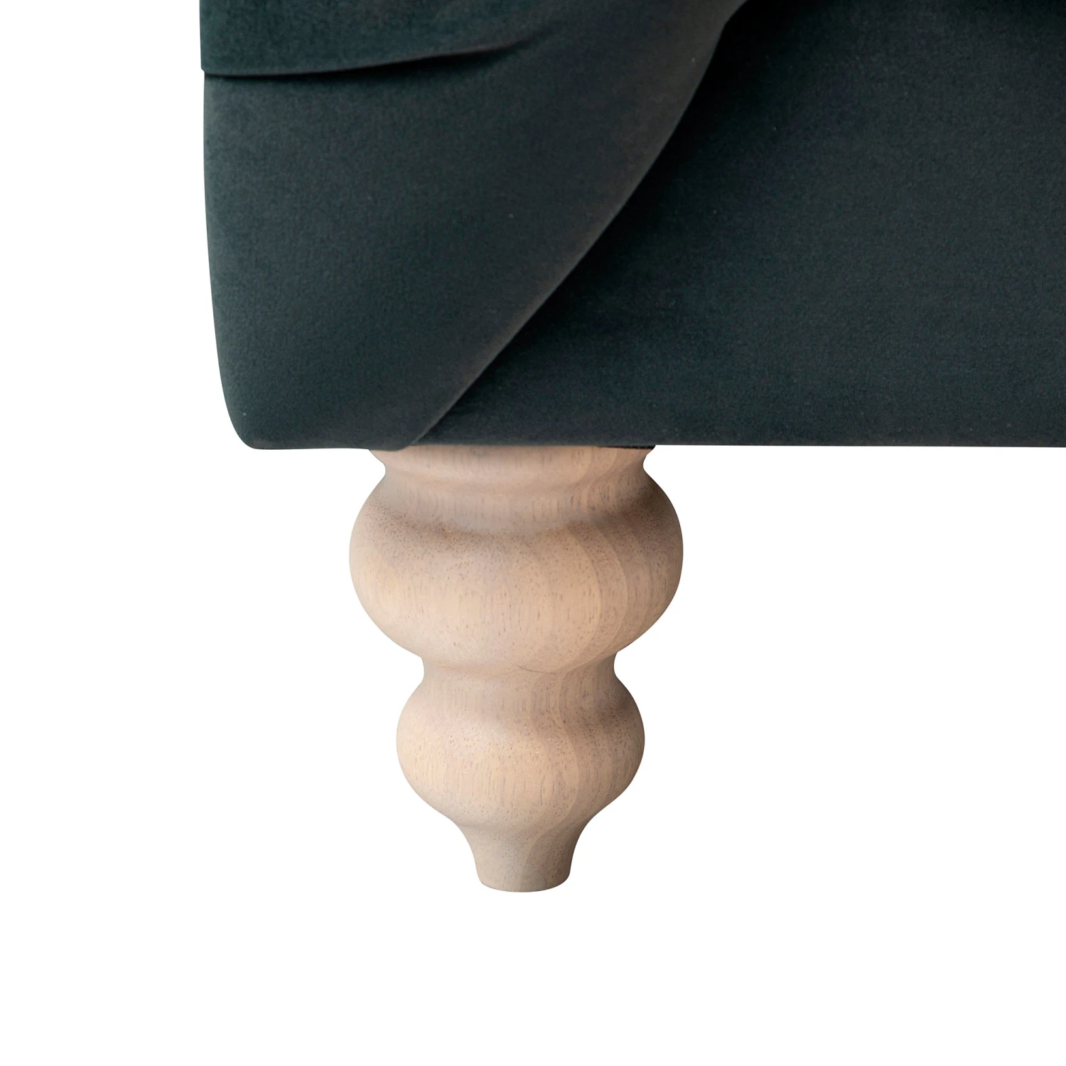 Ashby Chesterfield Large 3-Seater Sofa, Aegean Blue Velvet 20 Ashby Chesterfield Large 3-Seater Sofa, Aegean Blue Velvet - Image 20