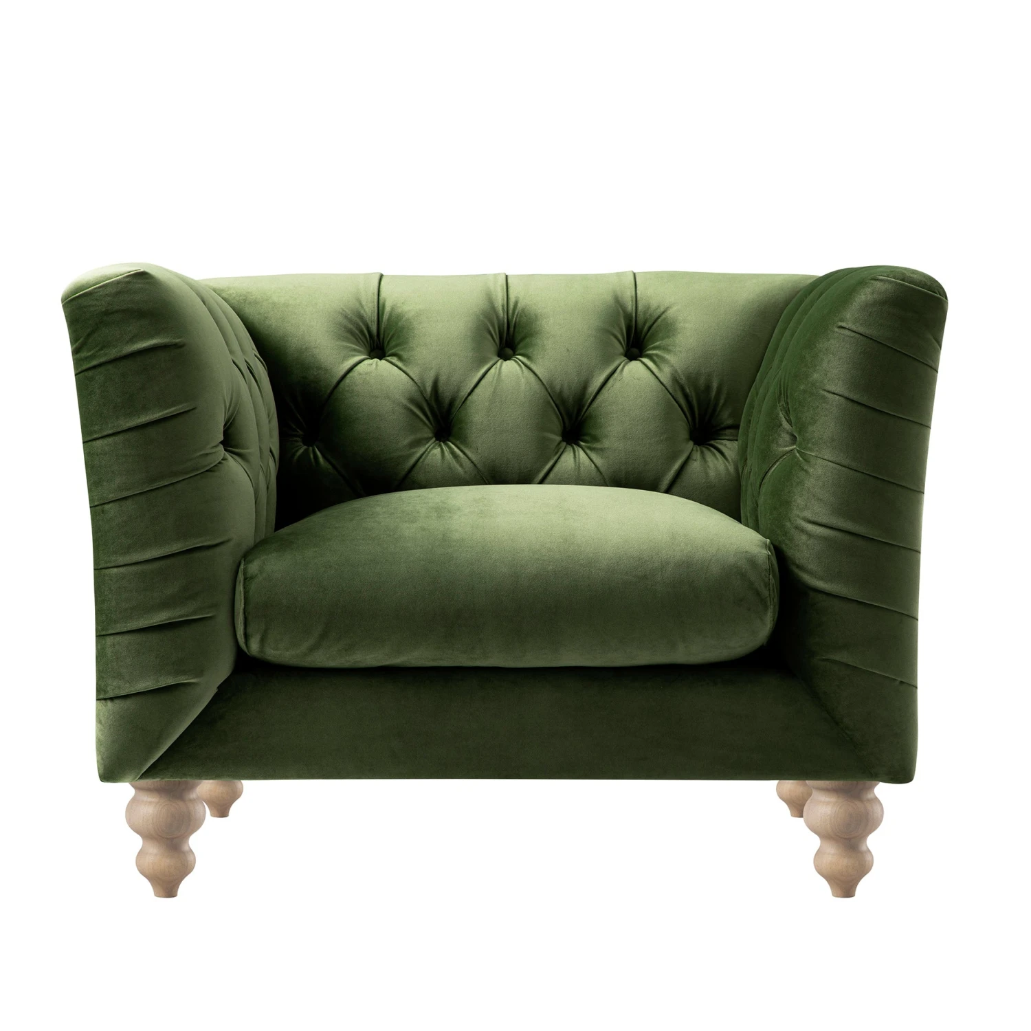 Ashby Chesterfield Armchair, Fern Green Velvet 10 Ashby Chesterfield Armchair, Fern Green Velvet - Image 10