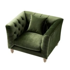 Ashby Chesterfield Armchair, Fern Green Velvet 26 Ashby Chesterfield Armchair, Fern Green Velvet -Daals Store SCSF 055 FERN VEL 1ST WB4