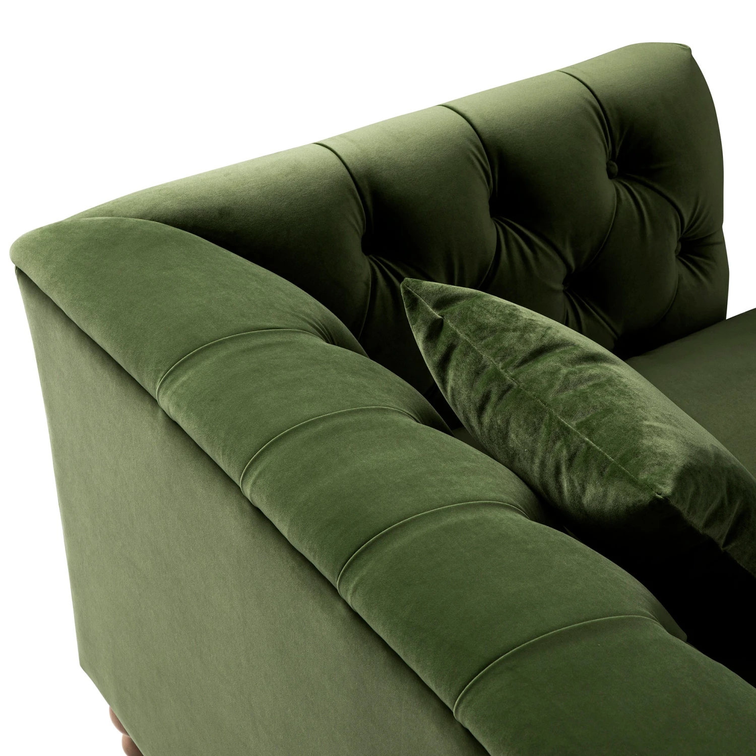 Ashby Chesterfield Armchair, Fern Green Velvet 16 Ashby Chesterfield Armchair, Fern Green Velvet - Image 16