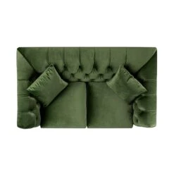 Ashby Chesterfield 2-Seater Sofa, Fern Green Velvet -Daals Store SCSF 055 FERN VEL 2ST WB5
