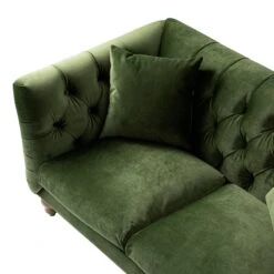 Ashby Chesterfield 2-Seater Sofa, Fern Green Velvet -Daals Store SCSF 055 FERN VEL 2ST detail2