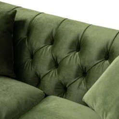 Ashby Chesterfield 2-Seater Sofa, Fern Green Velvet -Daals Store SCSF 055 FERN VEL 2ST detail3