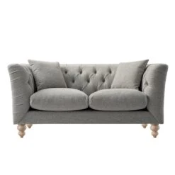 Ashby Chesterfield 2-Seater Sofa, Mist Grey Chenille -Daals Store SCSF 055 GREY CHEN 2ST WB1