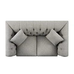 Ashby Chesterfield 2-Seater Sofa, Mist Grey Chenille -Daals Store SCSF 055 GREY CHEN 2ST WB5