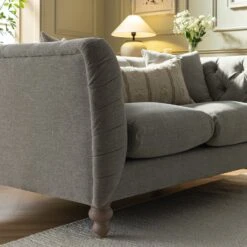 Ashby Chesterfield 2-Seater Sofa, Mist Grey Chenille -Daals Store SCSF 055 GREY CHEN 2ST scene3