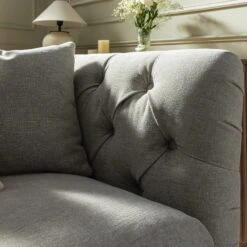 Ashby Chesterfield 2-Seater Sofa, Mist Grey Chenille -Daals Store SCSF 055 GREY CHEN 2ST scene4