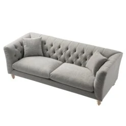 Ashby Chesterfield Large 3-Seater Sofa, Mist Grey Chenille 27 Ashby Chesterfield Large 3-Seater Sofa, Mist Grey Chenille -Daals Store SCSF 055 GREY CHEN 3ST WB4