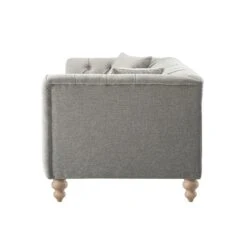 Ashby Chesterfield Large 3-Seater Sofa, Mist Grey Chenille 28 Ashby Chesterfield Large 3-Seater Sofa, Mist Grey Chenille -Daals Store SCSF 055 GREY CHEN 3ST WB5