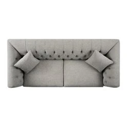 Ashby Chesterfield Large 3-Seater Sofa, Mist Grey Chenille 29 Ashby Chesterfield Large 3-Seater Sofa, Mist Grey Chenille -Daals Store SCSF 055 GREY CHEN 3ST WB6