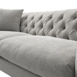 Ashby Chesterfield Large 3-Seater Sofa, Mist Grey Chenille 31 Ashby Chesterfield Large 3-Seater Sofa, Mist Grey Chenille -Daals Store SCSF 055 GREY CHEN 3ST detail1