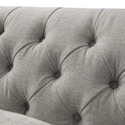 Ashby Chesterfield Large 3-Seater Sofa, Mist Grey Chenille 32 Ashby Chesterfield Large 3-Seater Sofa, Mist Grey Chenille -Daals Store SCSF 055 GREY CHEN 3ST detail2
