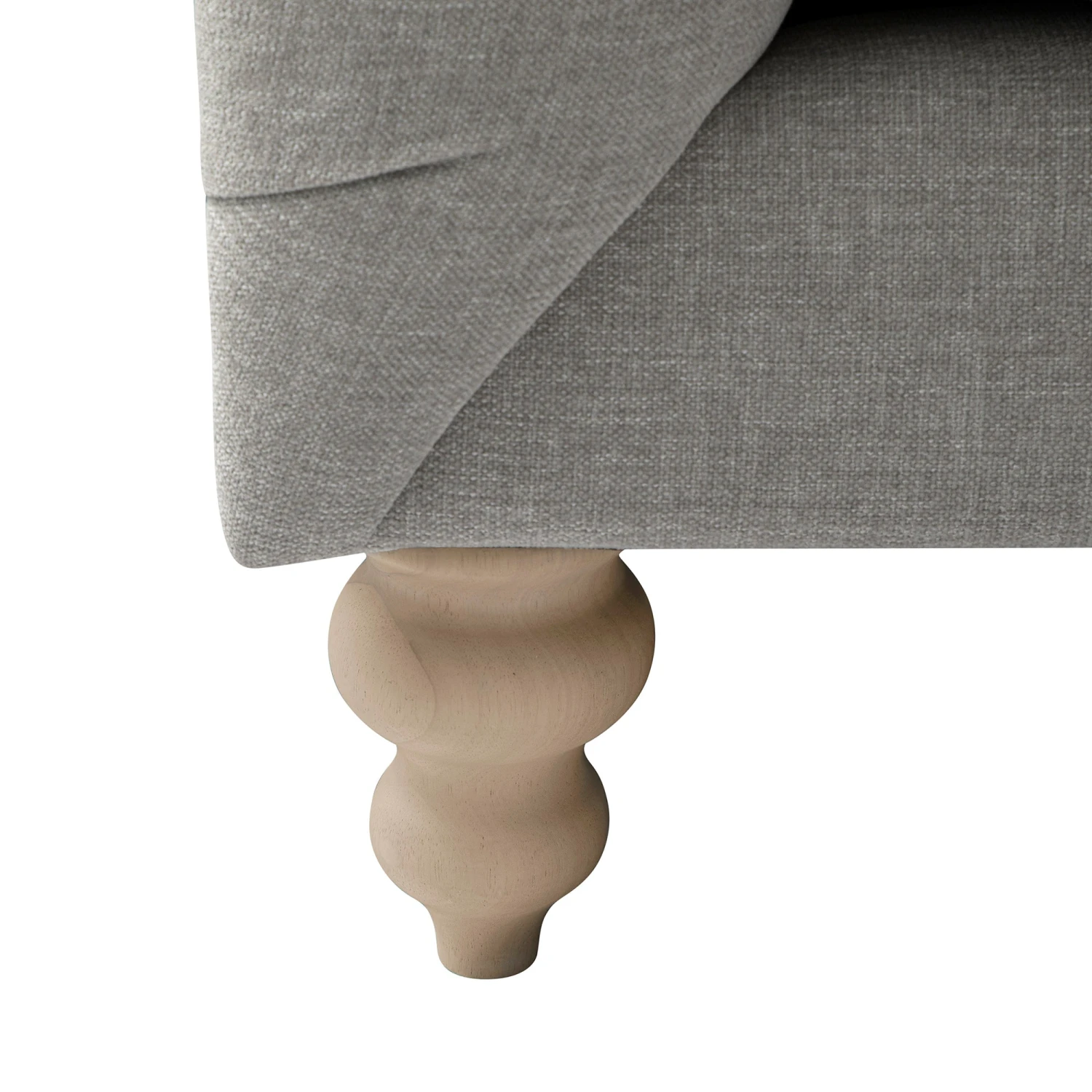 Ashby Chesterfield Large 3-Seater Sofa, Mist Grey Chenille 17 Ashby Chesterfield Large 3-Seater Sofa, Mist Grey Chenille - Image 17