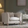 Ashby Chesterfield Armchair, Oatmeal Chenille -Daals Store SCSF 055 OAT CHEN 1ST main