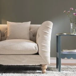 Ashby Chesterfield Armchair, Oatmeal Chenille -Daals Store SCSF 055 OAT CHEN 1ST scene3