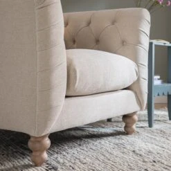 Ashby Chesterfield Armchair, Oatmeal Chenille -Daals Store SCSF 055 OAT CHEN 1ST scene4