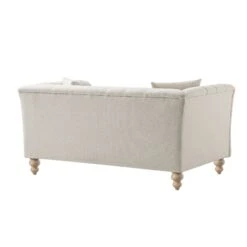 Ashby Chesterfield 2-Seater Sofa, Oatmeal Chenille -Daals Store SCSF 055 OAT CHEN 2ST WB6
