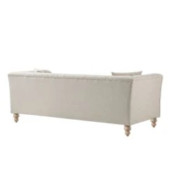 Ashby Chesterfield Large 3-Seater Sofa, Oatmeal Chenille 27 Ashby Chesterfield Large 3-Seater Sofa, Oatmeal Chenille -Daals Store SCSF 055 OAT CHEN 3ST WB6